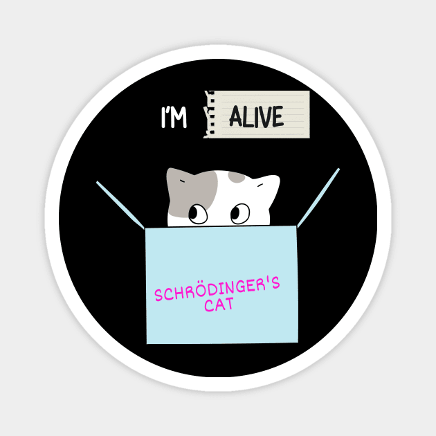 Schrodinger Cat Magnet by Bro Aesthetics